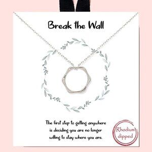 157. Break the Wall White Gold Dipped